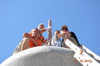 Stupa z granitu strzegomskiego