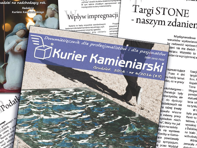 Grudniowy Kurier Kamieniarski