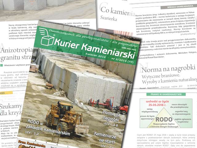 Kurier Kamieniarski - kwiecień 2018
